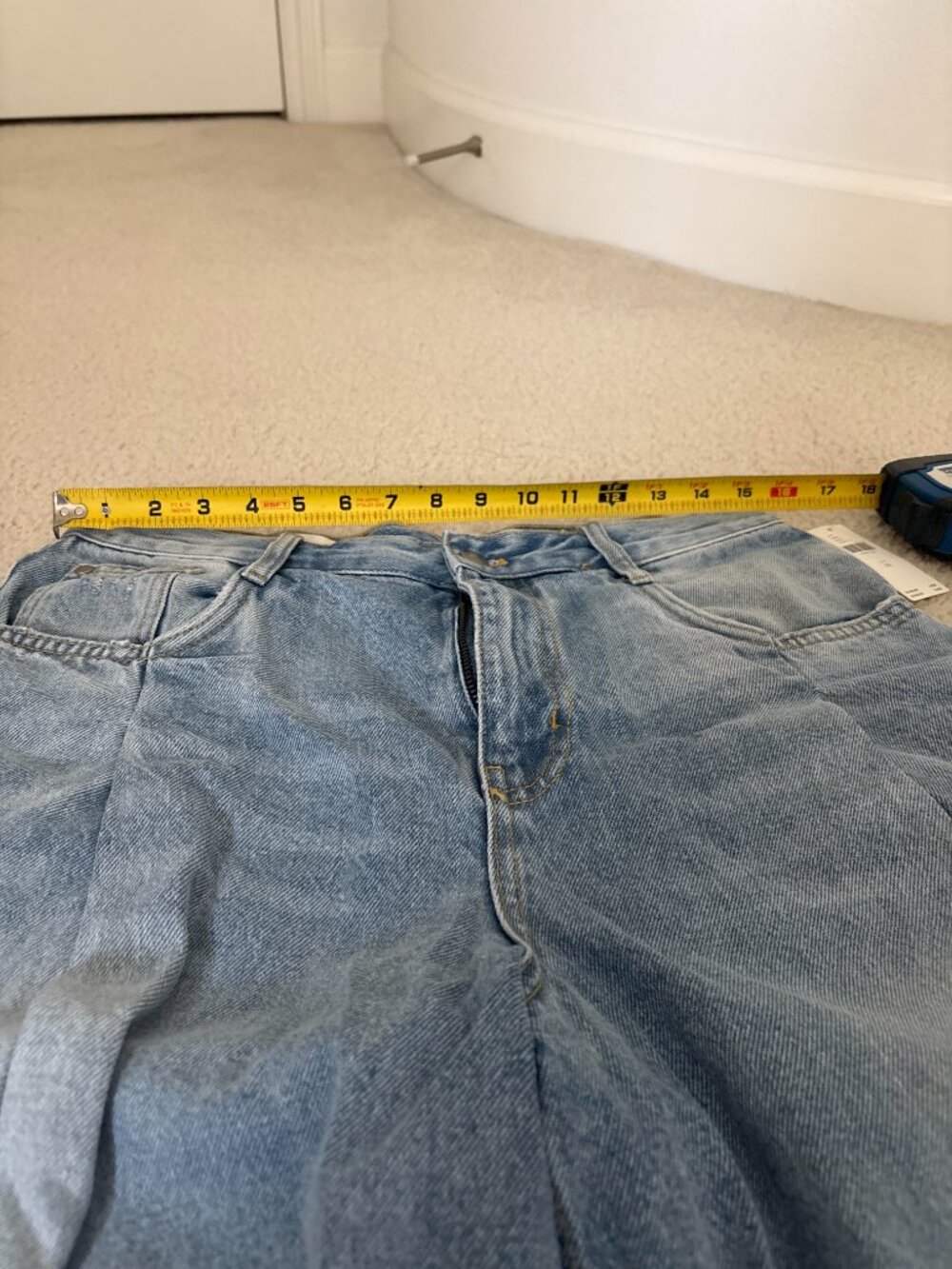 Pilcro Pleated Culotte Wide-Leg Denim Shorts - Picture 9 of 10